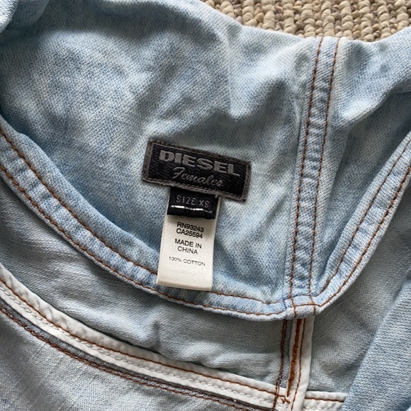 Diesel Asymmetric Denim Dress XS - Picture 5 of 5